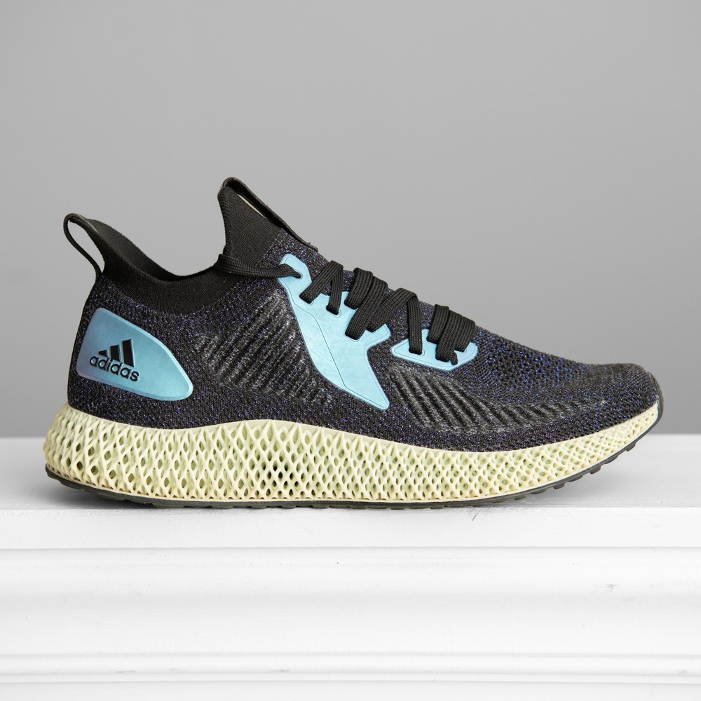 Adidas Alphaedge 4D Mens 11 Running Shoes Black Primeknit Athleisure Gym Sneaker